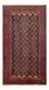 Løber Baluch-tæppe - 197 x 106 cm - mørkerød