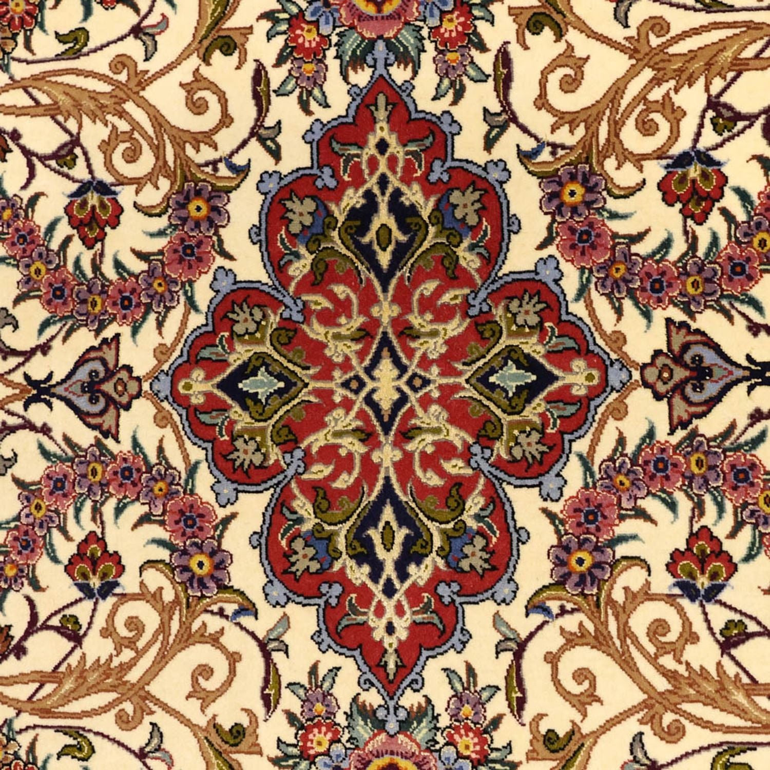 Persisk tæppe - Isfahan - Premium - Halskæde af silke - 171 x 111 cm - beige