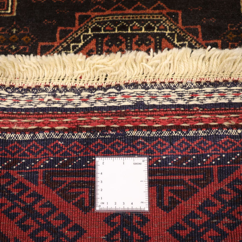 Løber Baluch-tæppe - 196 x 92 cm - mørkerød