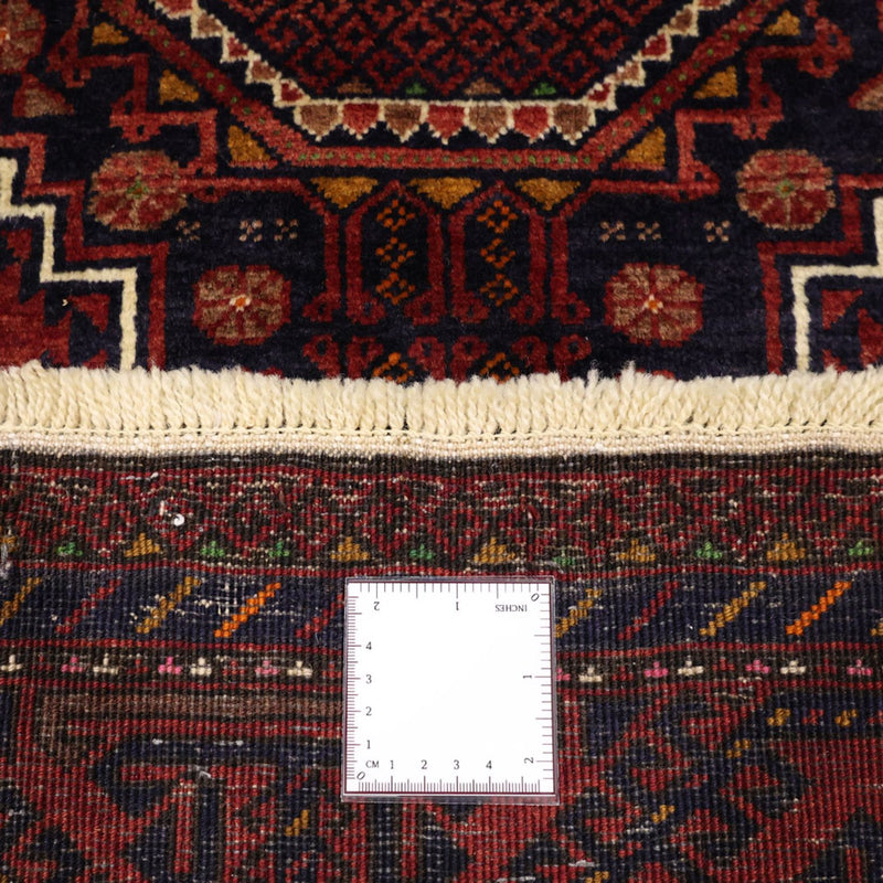 Løber Baluch-tæppe - 188 x 101 cm - mørkerød