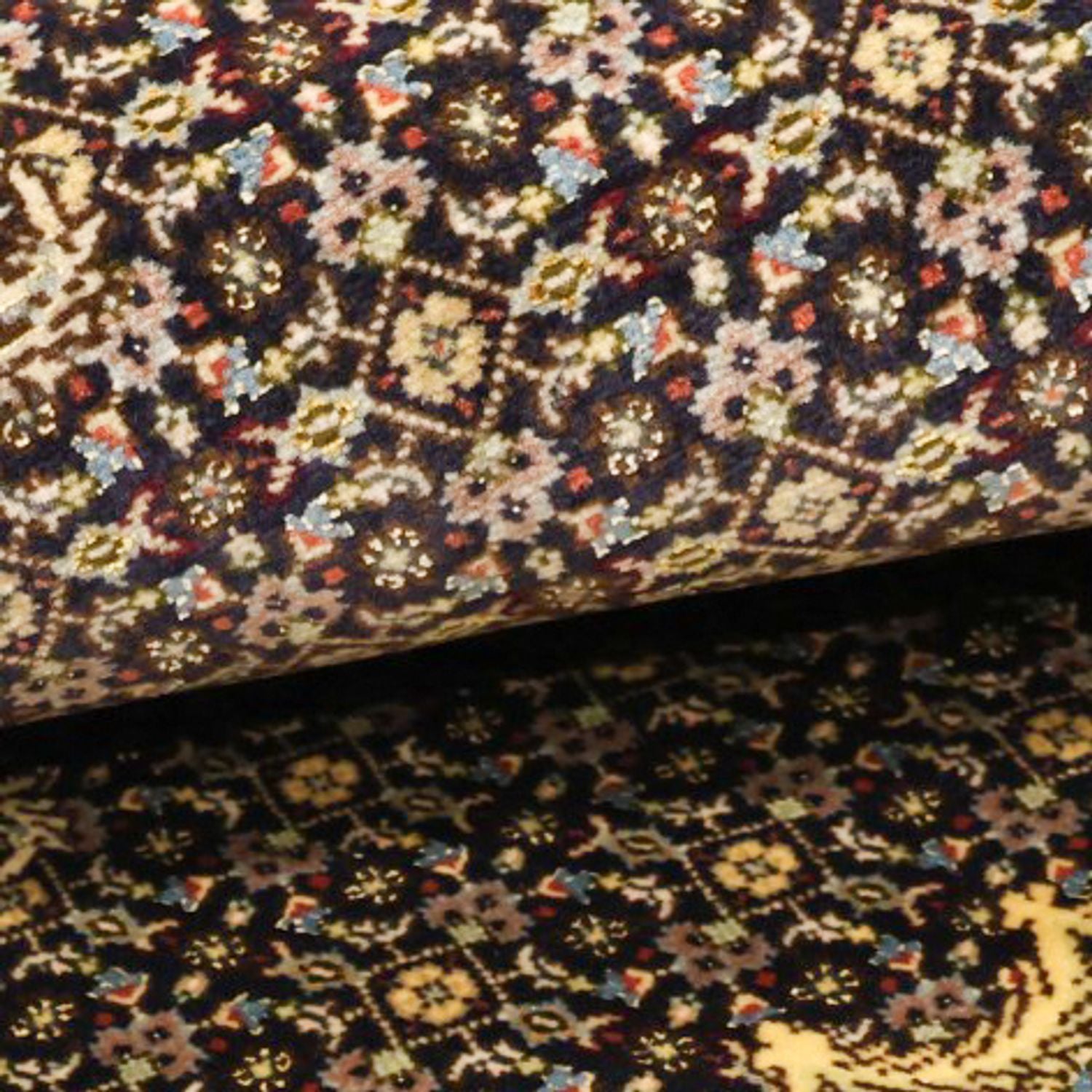 Persisk tæppe - Tabriz - Royal - 146 x 102 cm - mørkegrøn