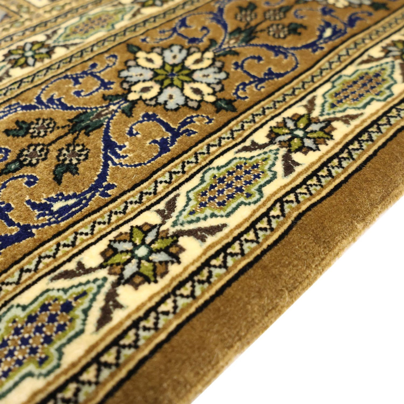 Persisk tæppe - Ghom - Royal - 154 x 102 cm - olivengrøn