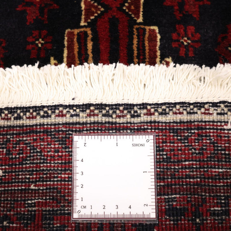Løber Baluch-tæppe - 199 x 100 cm - mørkerød