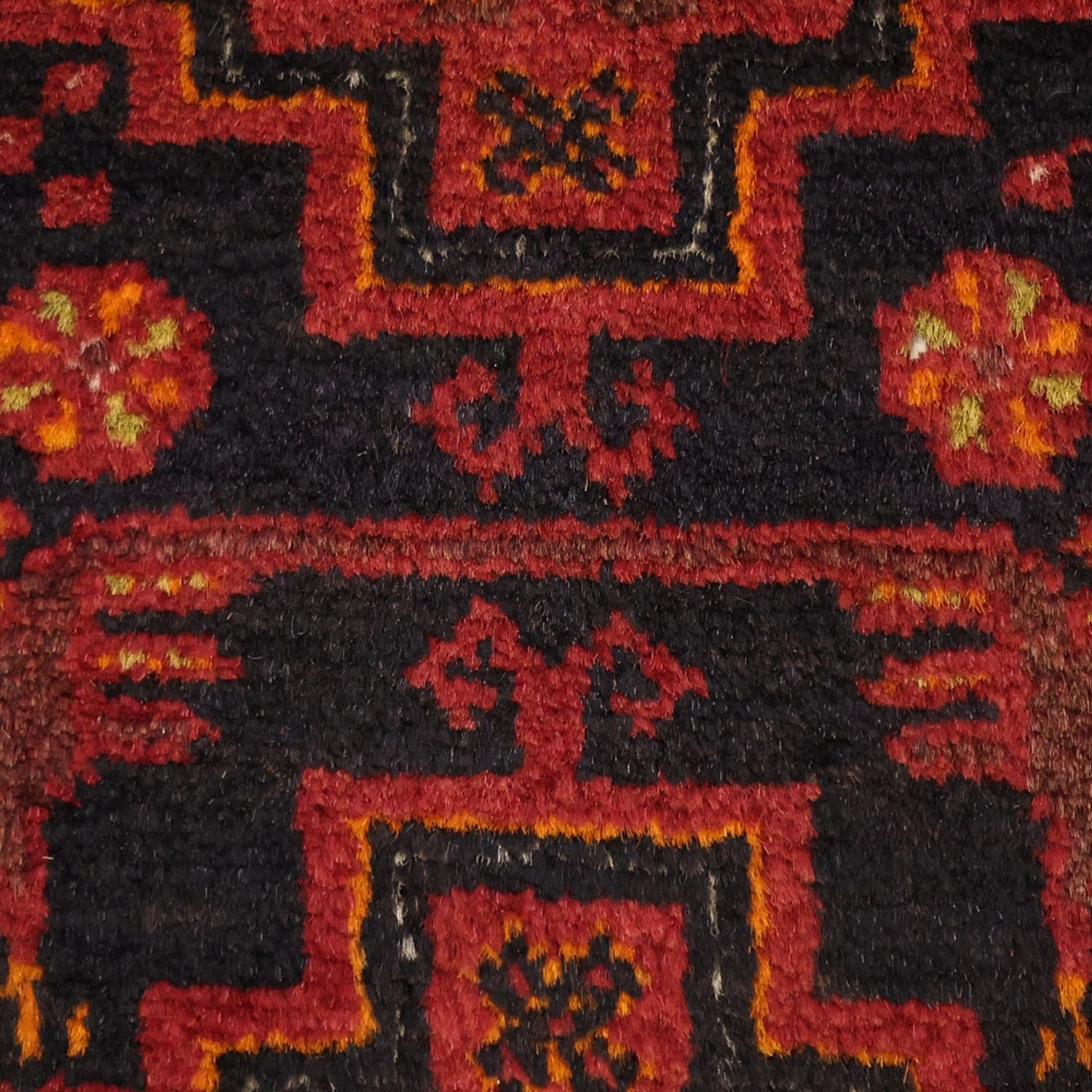 Løber Baluch-tæppe - 192 x 100 cm - mørkerød