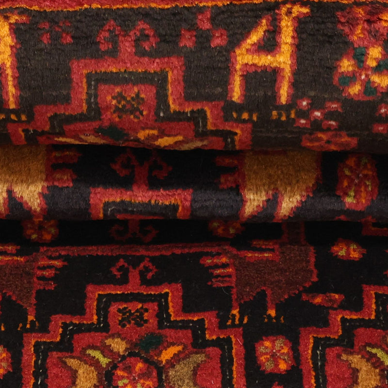 Løber Baluch-tæppe - 192 x 100 cm - mørkerød