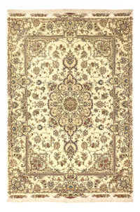 Persisk tæppe - Tabriz - Royal - Halskæde af silke - 219 x 148 cm - beige