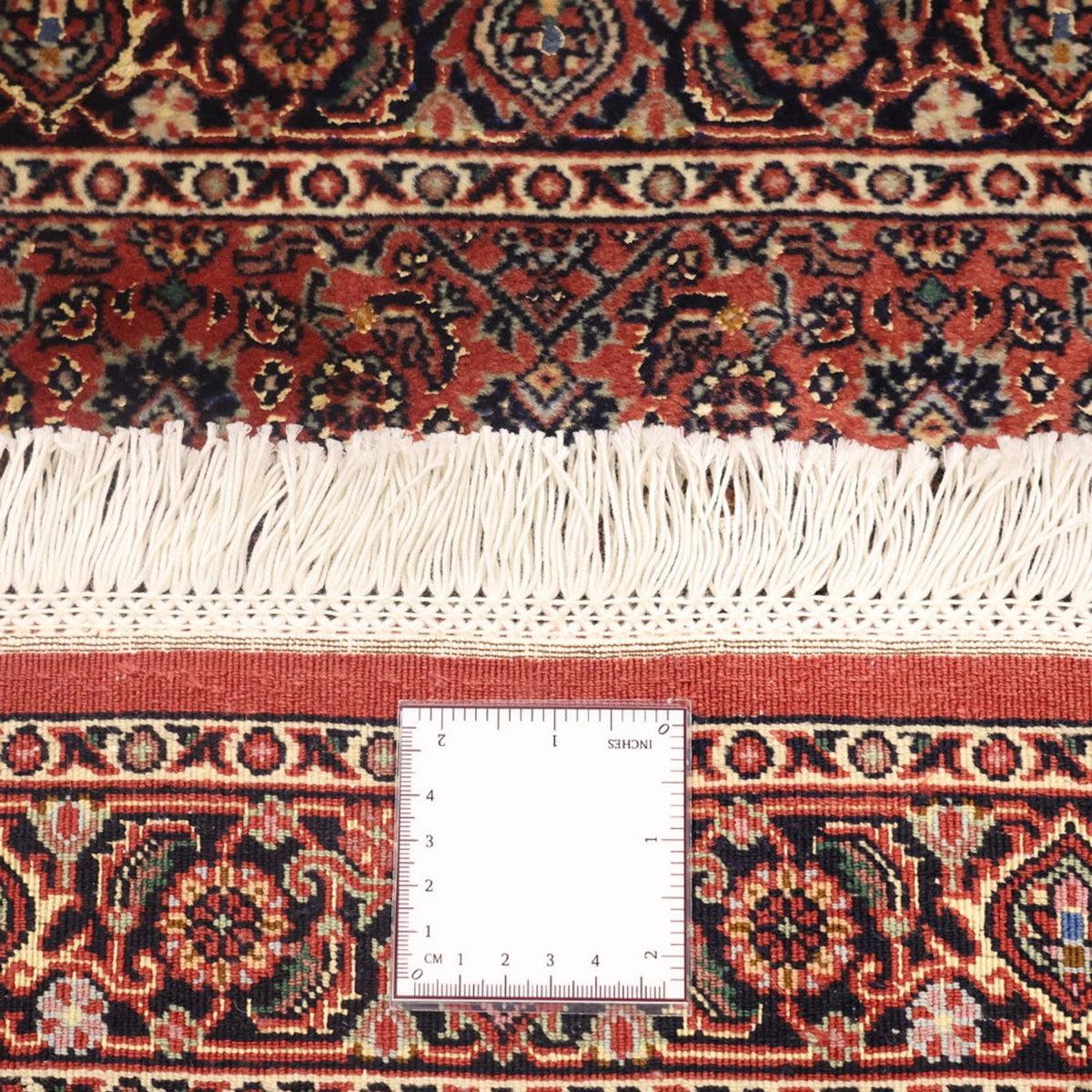 Persisk tæppe - Bijar - 140 x 72 cm - mørkerød