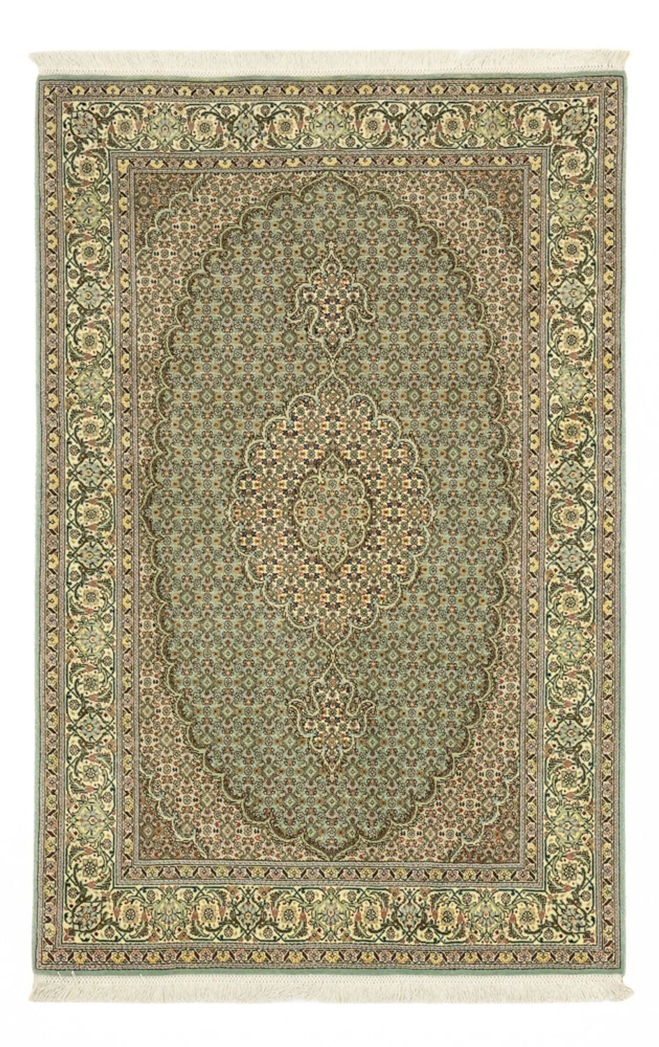 Persisk tæppe - Tabriz - Royal - 153 x 101 cm - olivengrøn