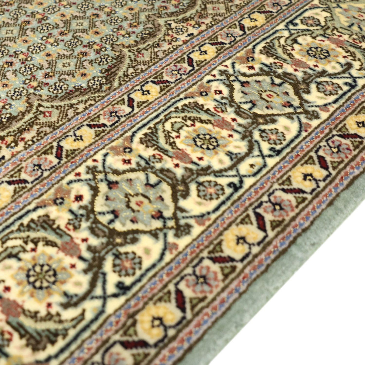 Persisk tæppe - Tabriz - Royal - 153 x 101 cm - olivengrøn