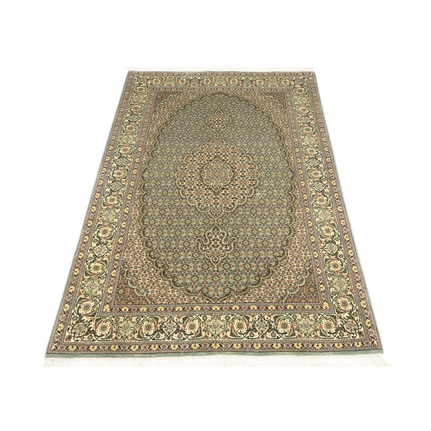 Persisk tæppe - Tabriz - Royal - 153 x 101 cm - olivengrøn
