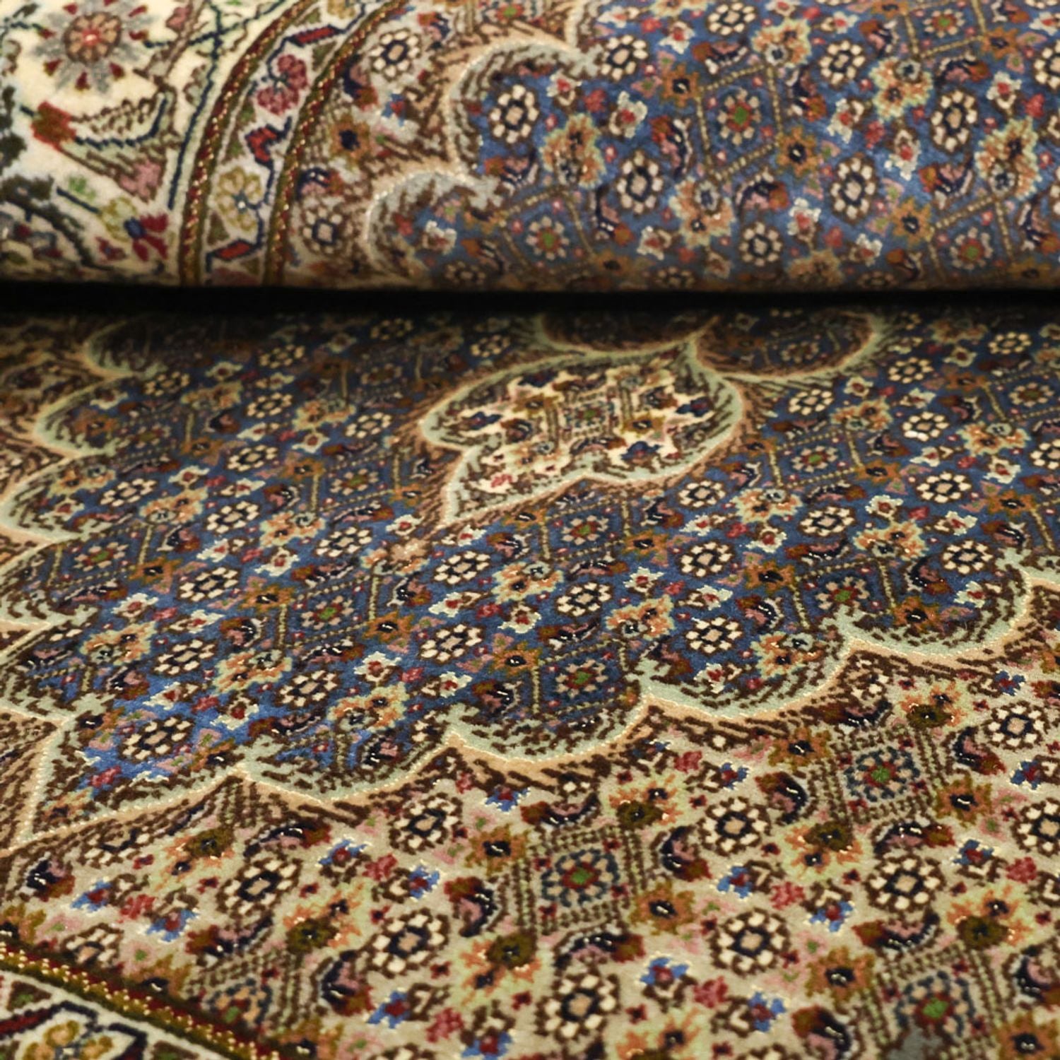 Persisk tæppe - Tabriz - Royal - 158 x 96 cm - olivengrøn