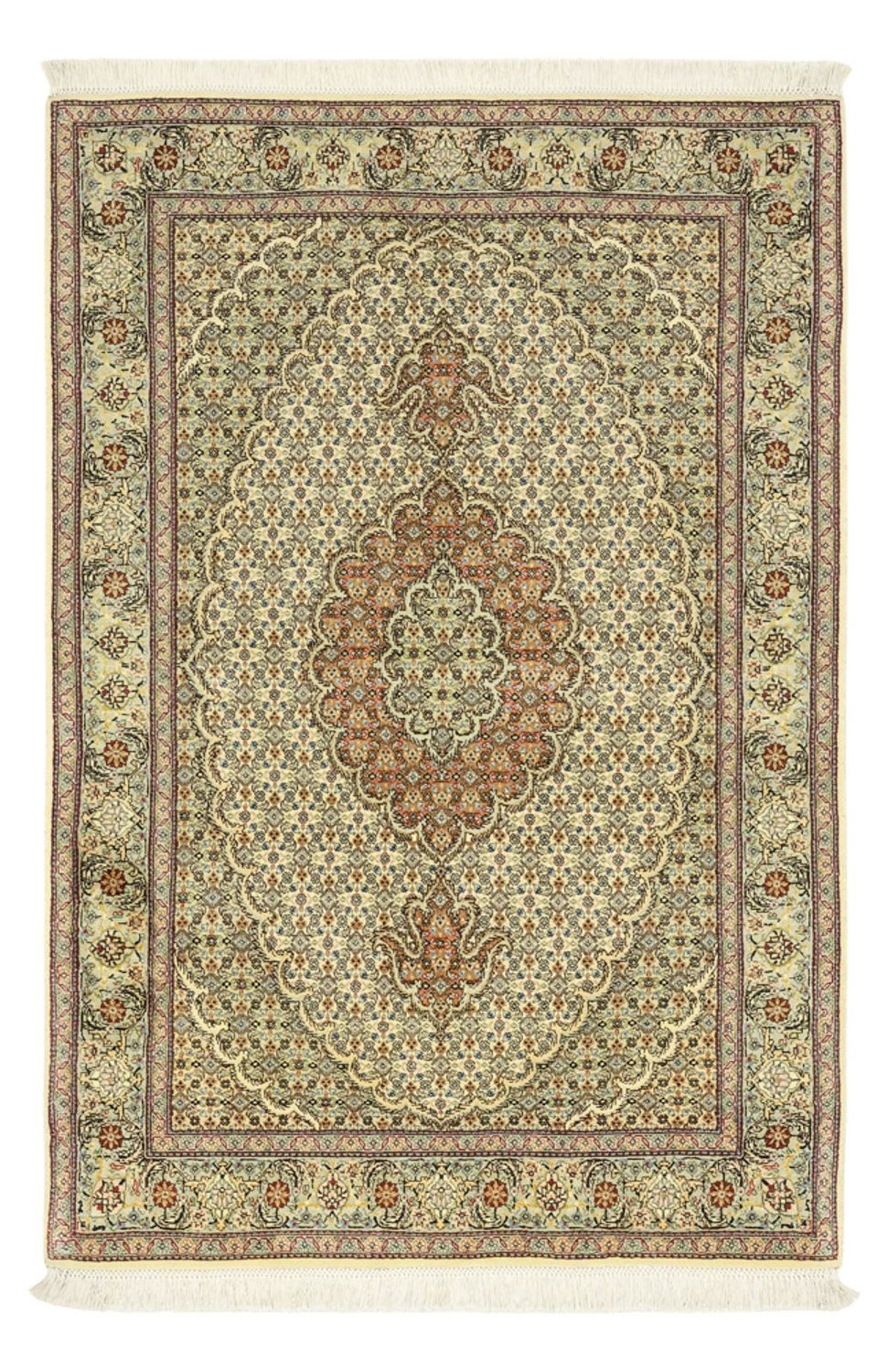 Persisk tæppe - Tabriz - Royal - 150 x 102 cm - olivengrøn