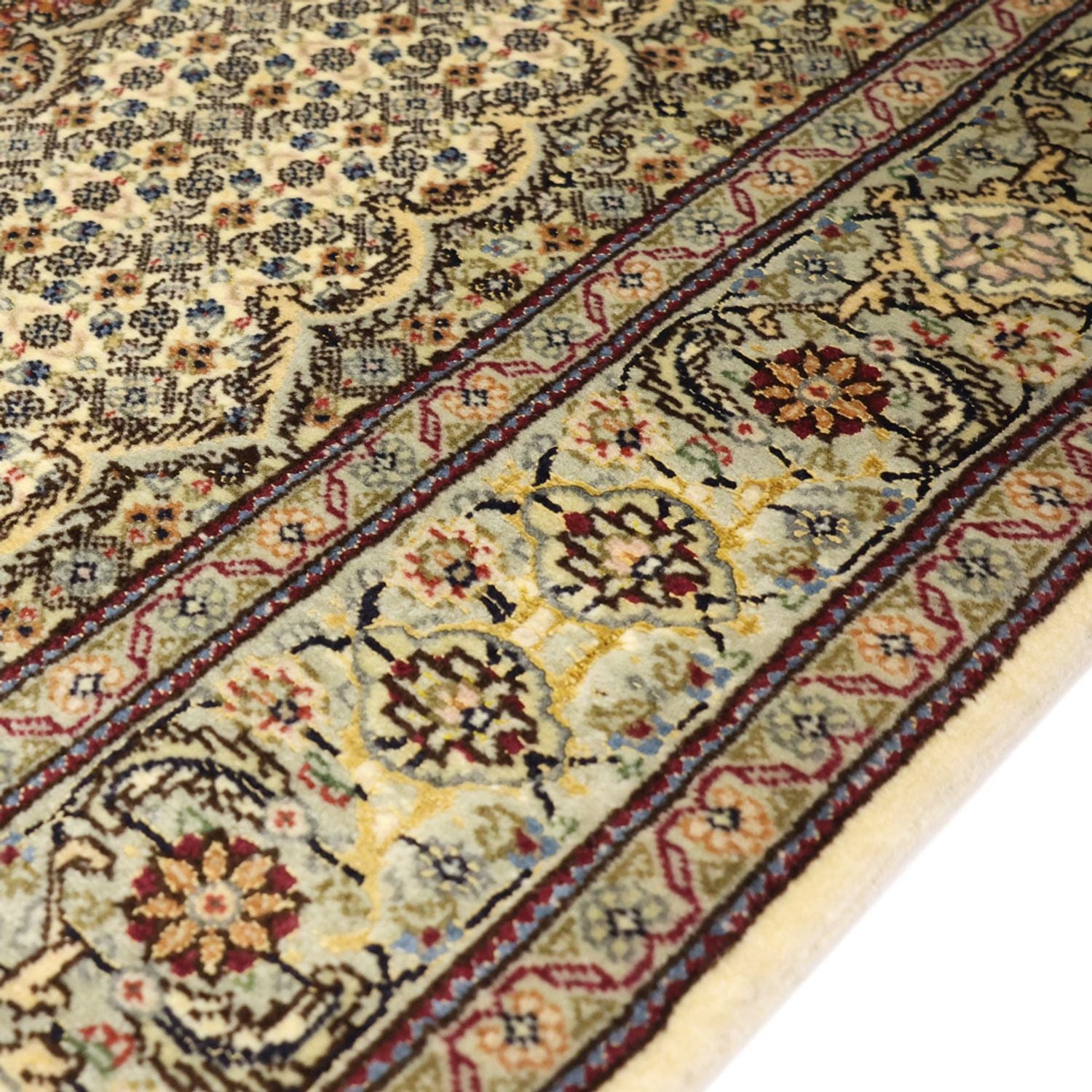 Persisk tæppe - Tabriz - Royal - 150 x 102 cm - olivengrøn