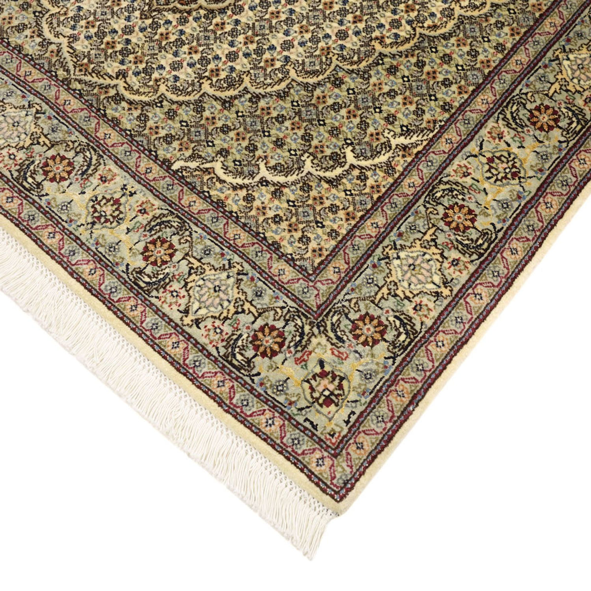 Persisk tæppe - Tabriz - Royal - 150 x 102 cm - olivengrøn