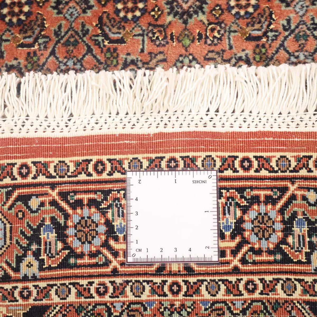 Persisk tæppe - Bijar - 140 x 68 cm - mørkerød