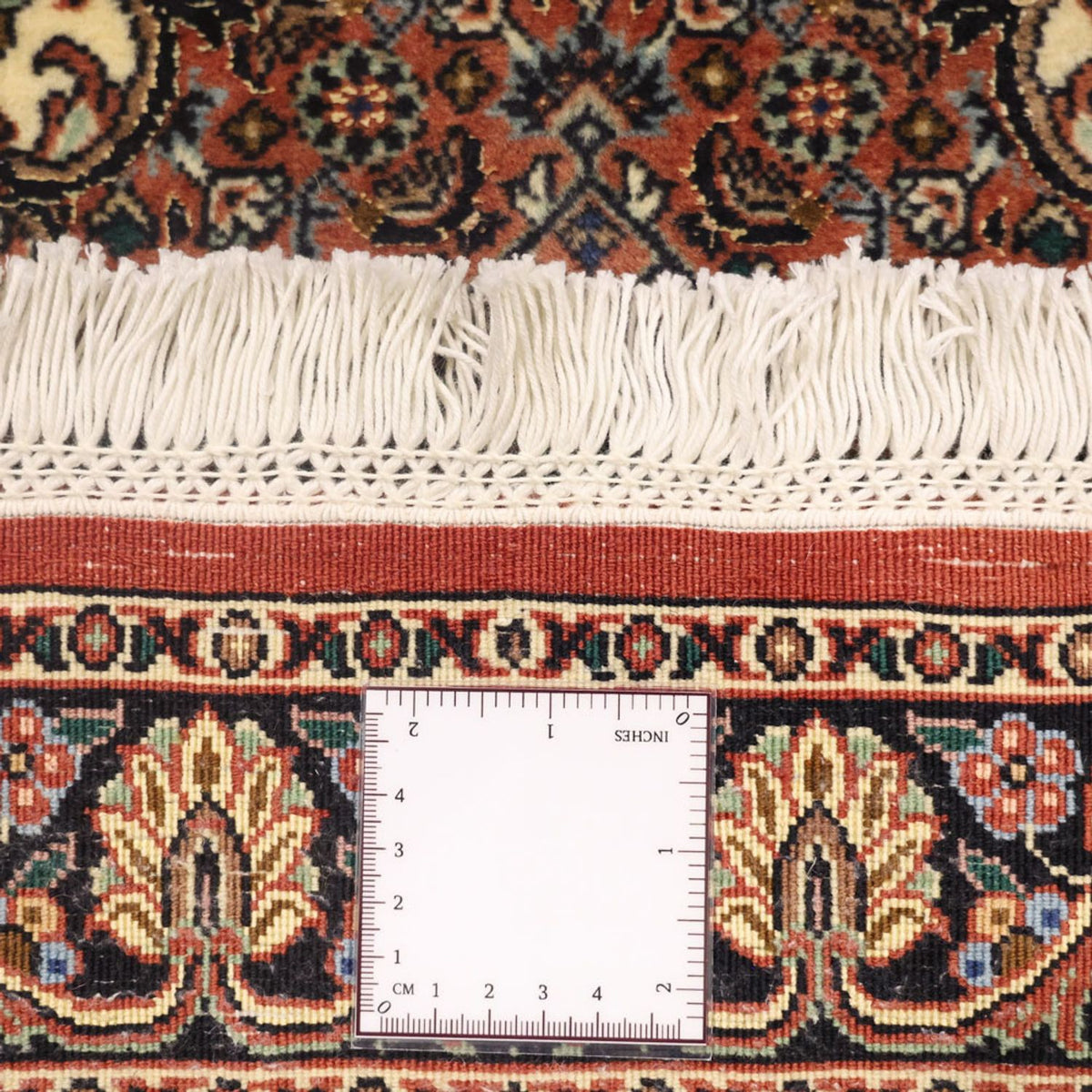 Persisk tæppe - Bijar - 145 x 73 cm - mørkerød