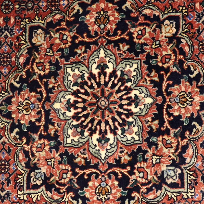 Persisk tæppe - Bijar - 147 x 90 cm - mørkerød