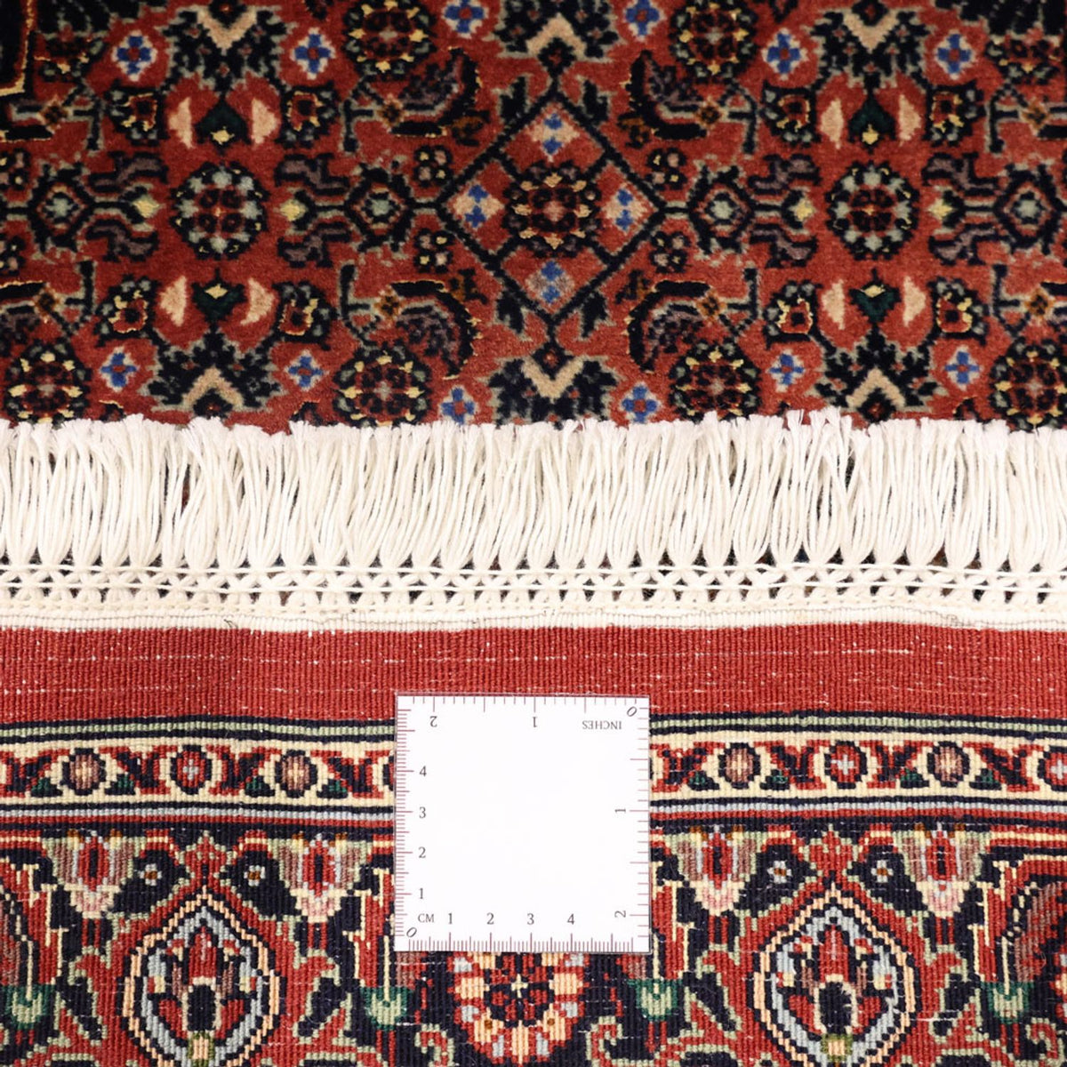 Persisk tæppe - Bijar - 147 x 90 cm - mørkerød