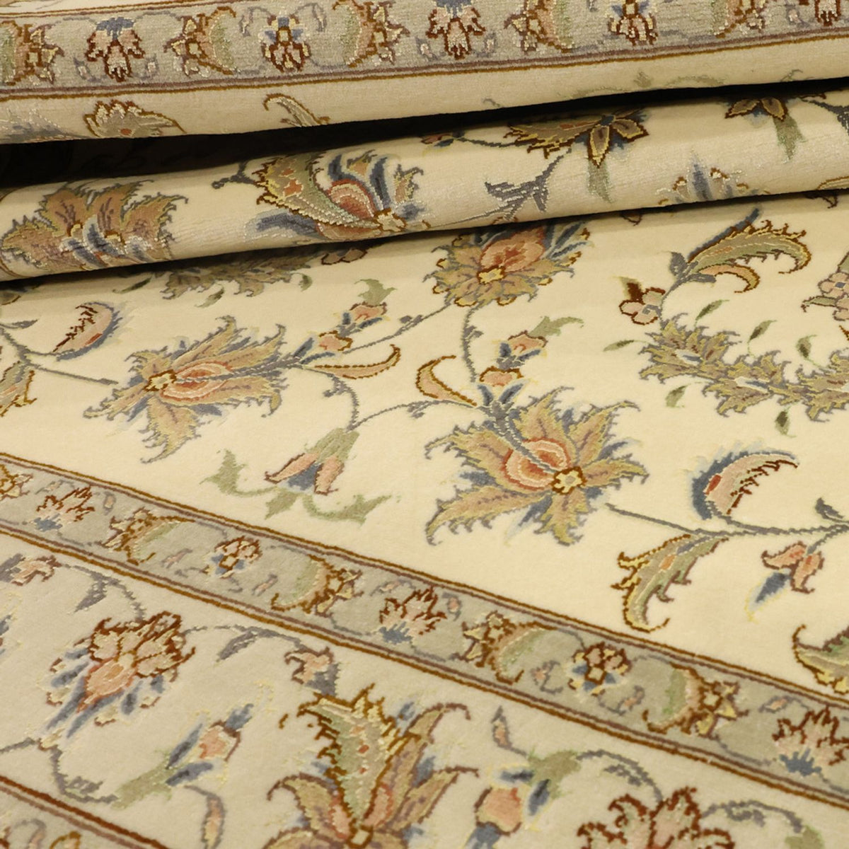 Persisk tæppe - Tabriz - Royal - 151 x 108 cm - beige