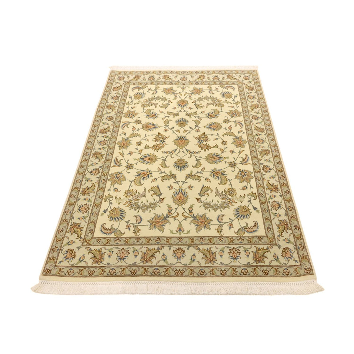 Persisk tæppe - Tabriz - Royal - 151 x 108 cm - beige