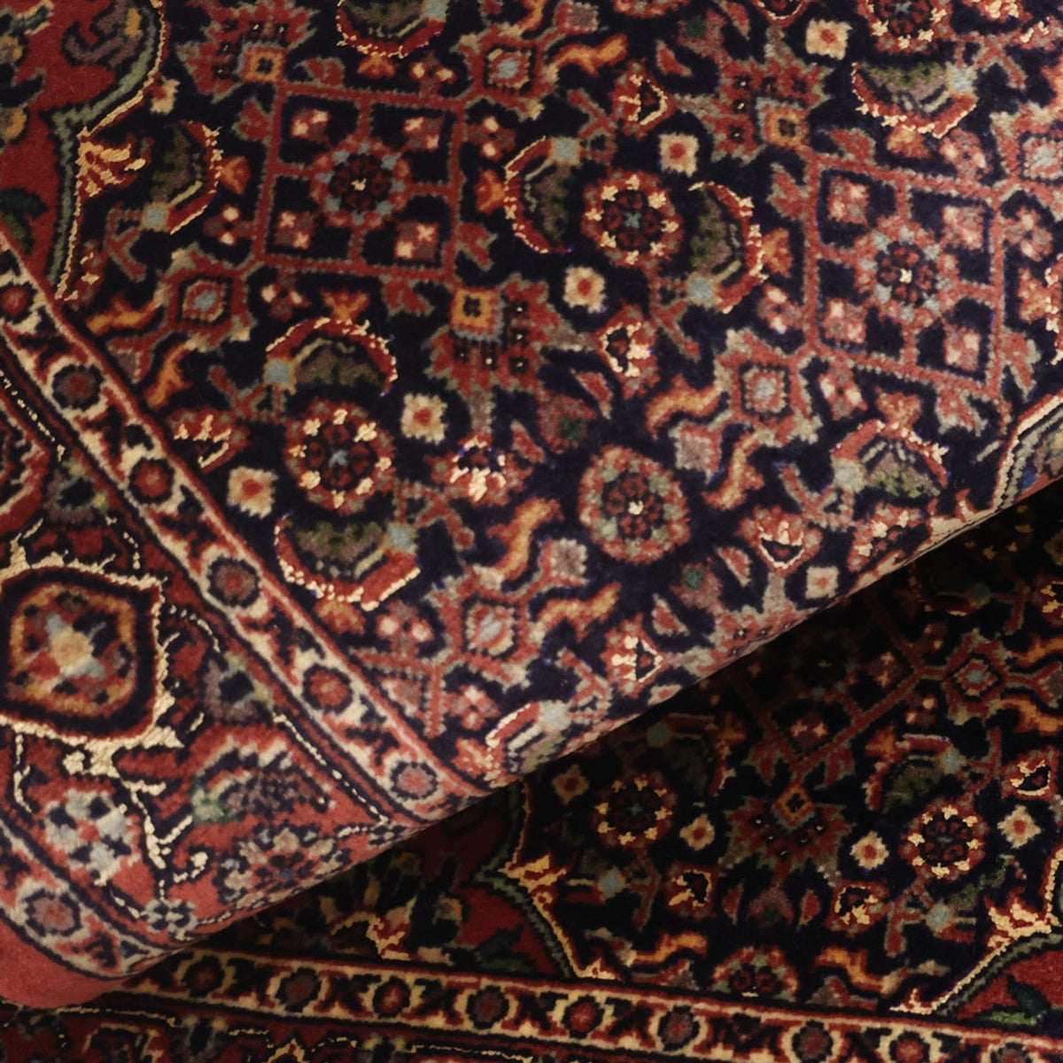 Persisk tæppe - Bijar - 136 x 69 cm - mørk beige