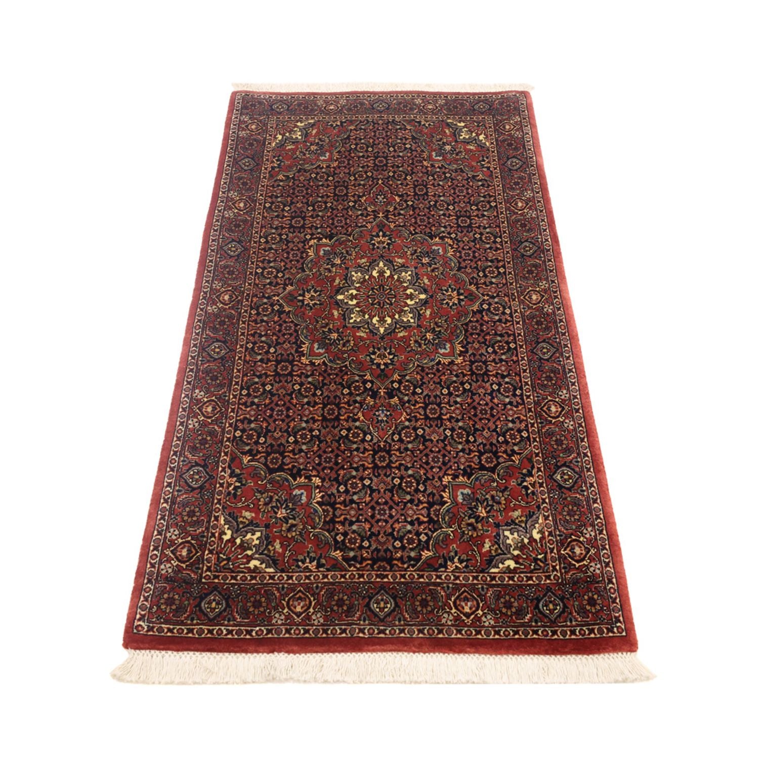 Persisk tæppe - Bijar - 136 x 69 cm - mørk beige