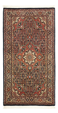 Persisk tæppe - Bijar - 136 x 72 cm - mørk beige