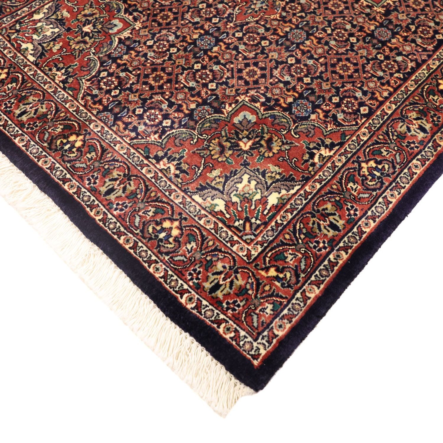 Persisk tæppe - Bijar - 136 x 73 cm - mørk beige