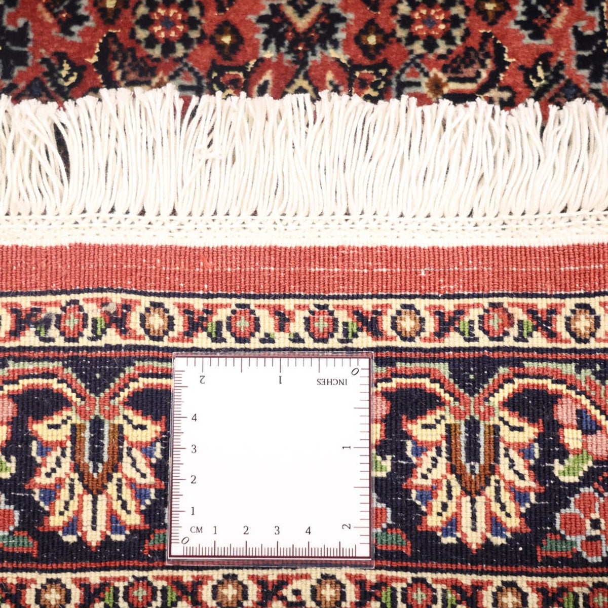 Persisk tæppe - Bijar - 148 x 69 cm - mørkerød