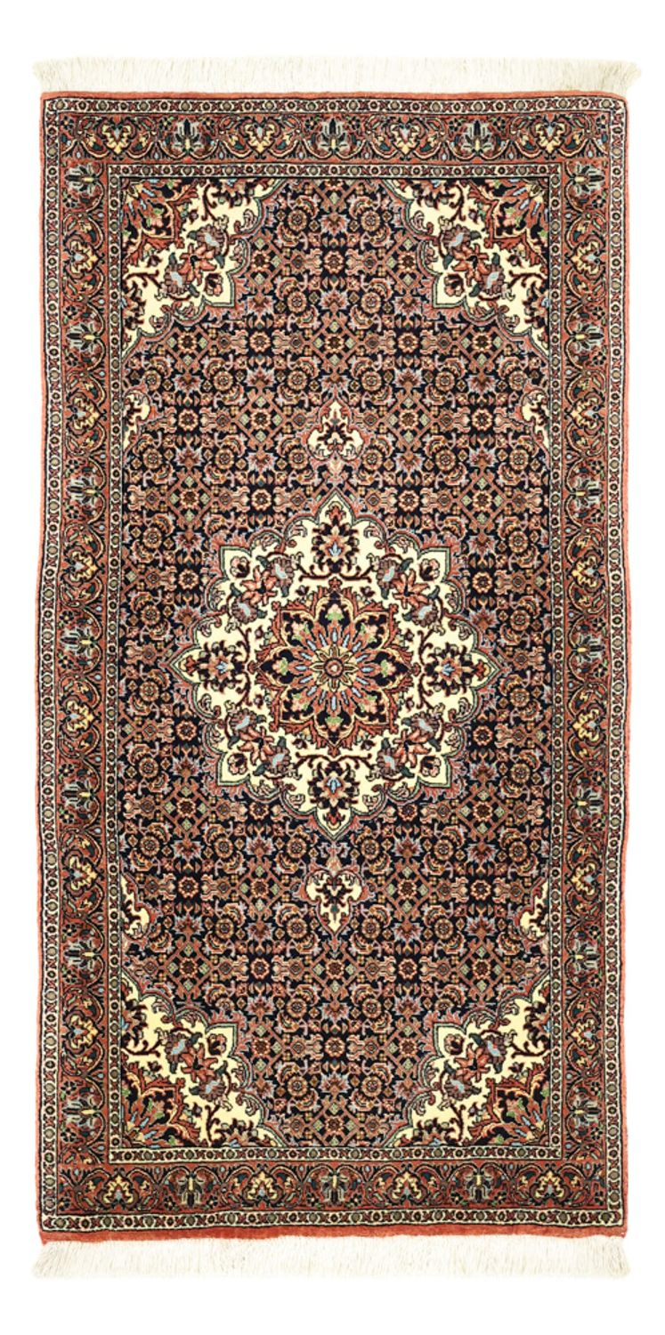 Persisk tæppe - Bijar - Royal - 137 x 70 cm - mørkerød