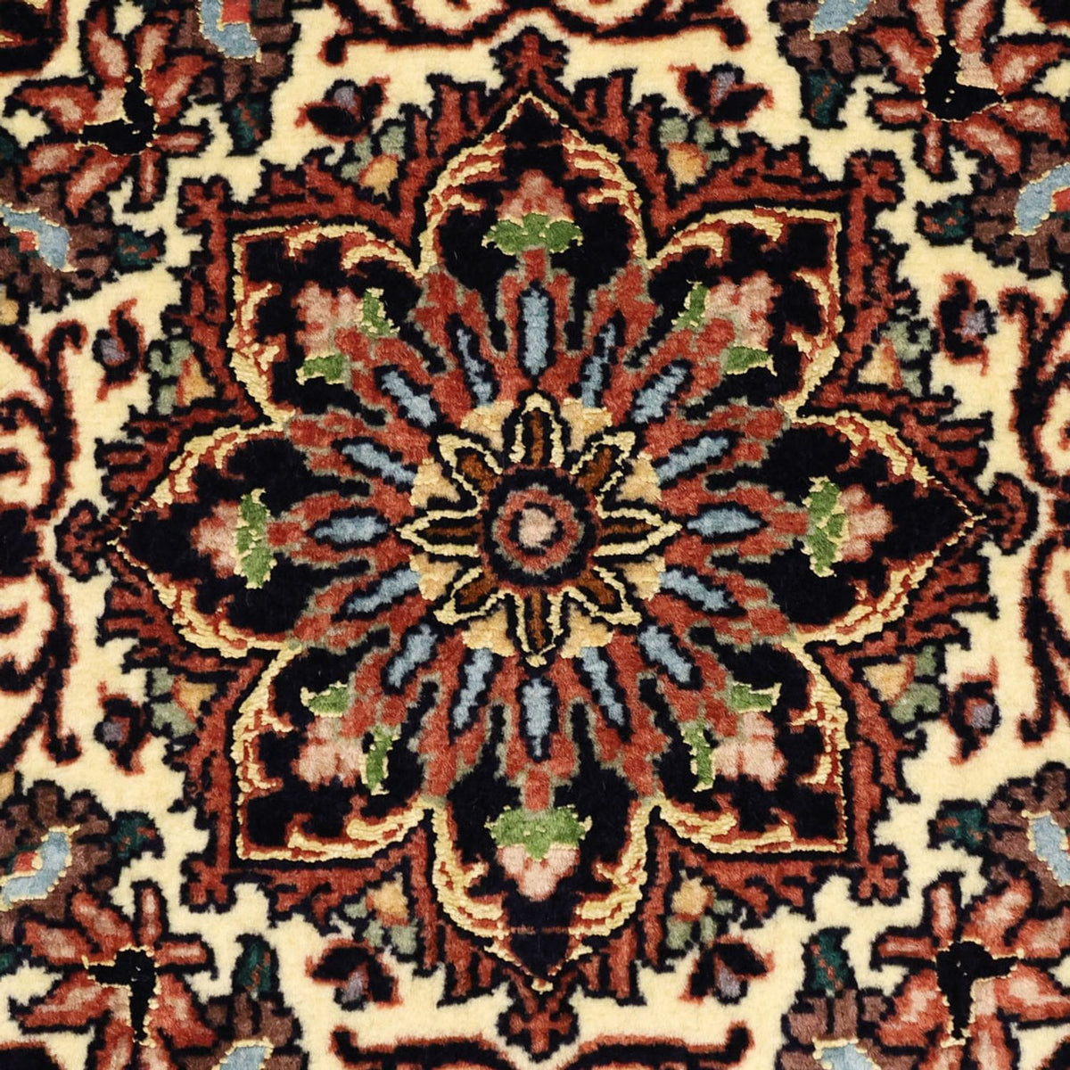 Persisk tæppe - Bijar - Royal - 137 x 70 cm - mørkerød