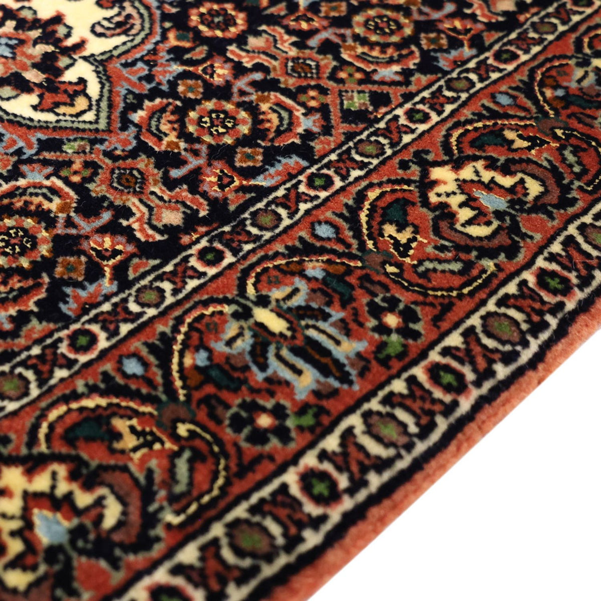 Persisk tæppe - Bijar - Royal - 137 x 70 cm - mørkerød