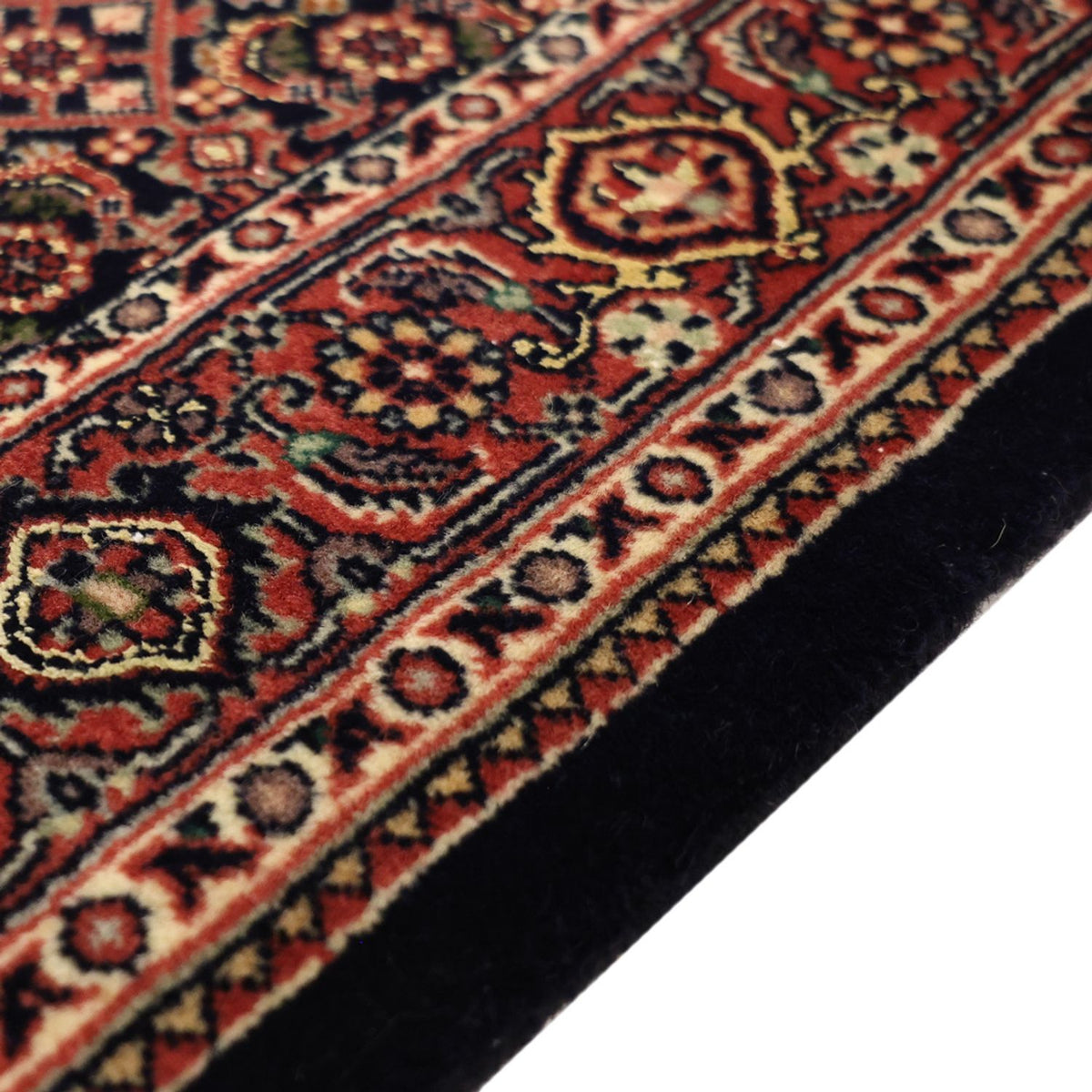 Persisk tæppe - Bijar - Royal - 147 x 91 cm - mørkerød