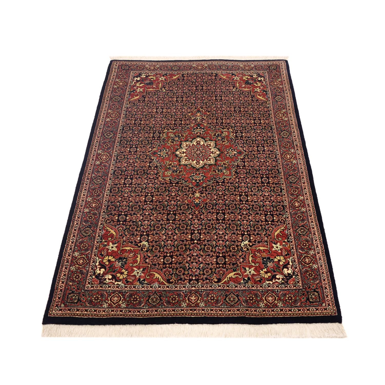 Persisk tæppe - Bijar - Royal - 147 x 91 cm - mørkerød