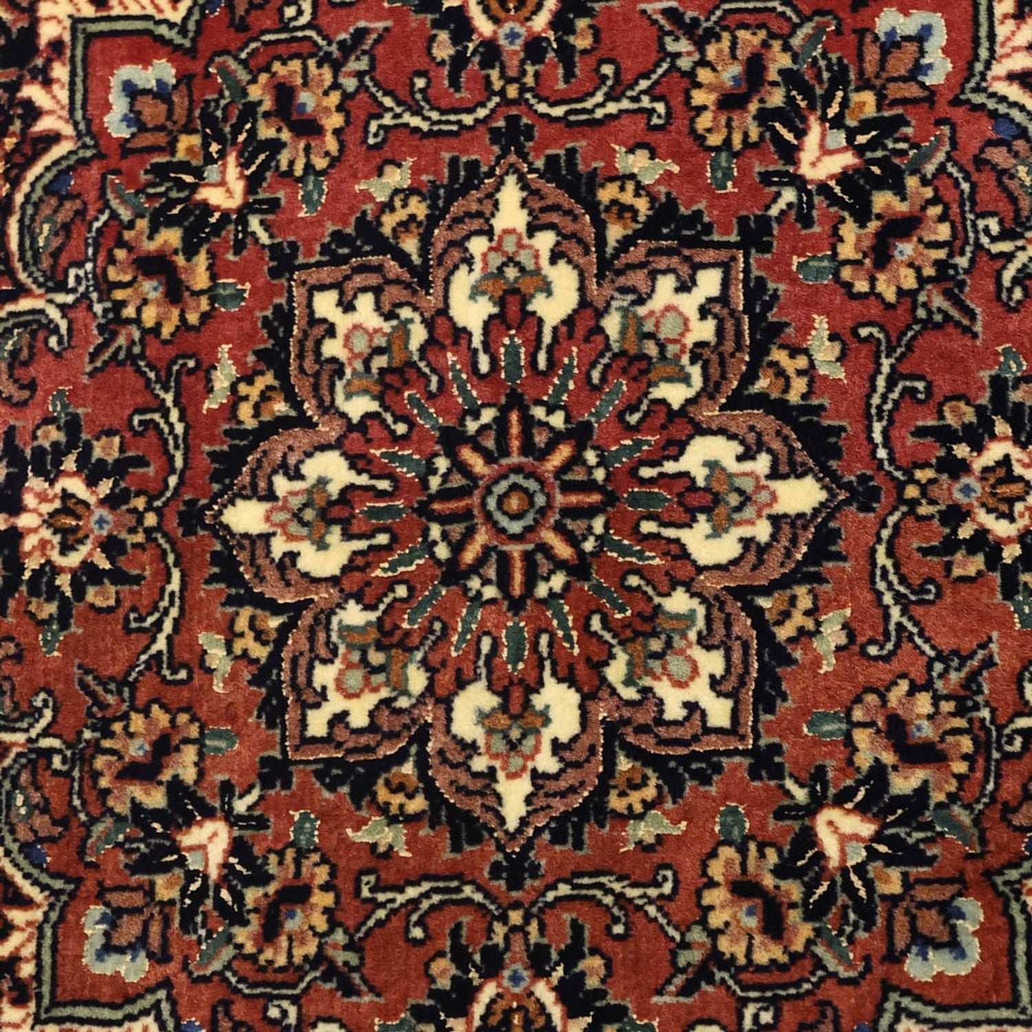 Persisk tæppe - Bijar - Royal - 149 x 89 cm - mørkerød