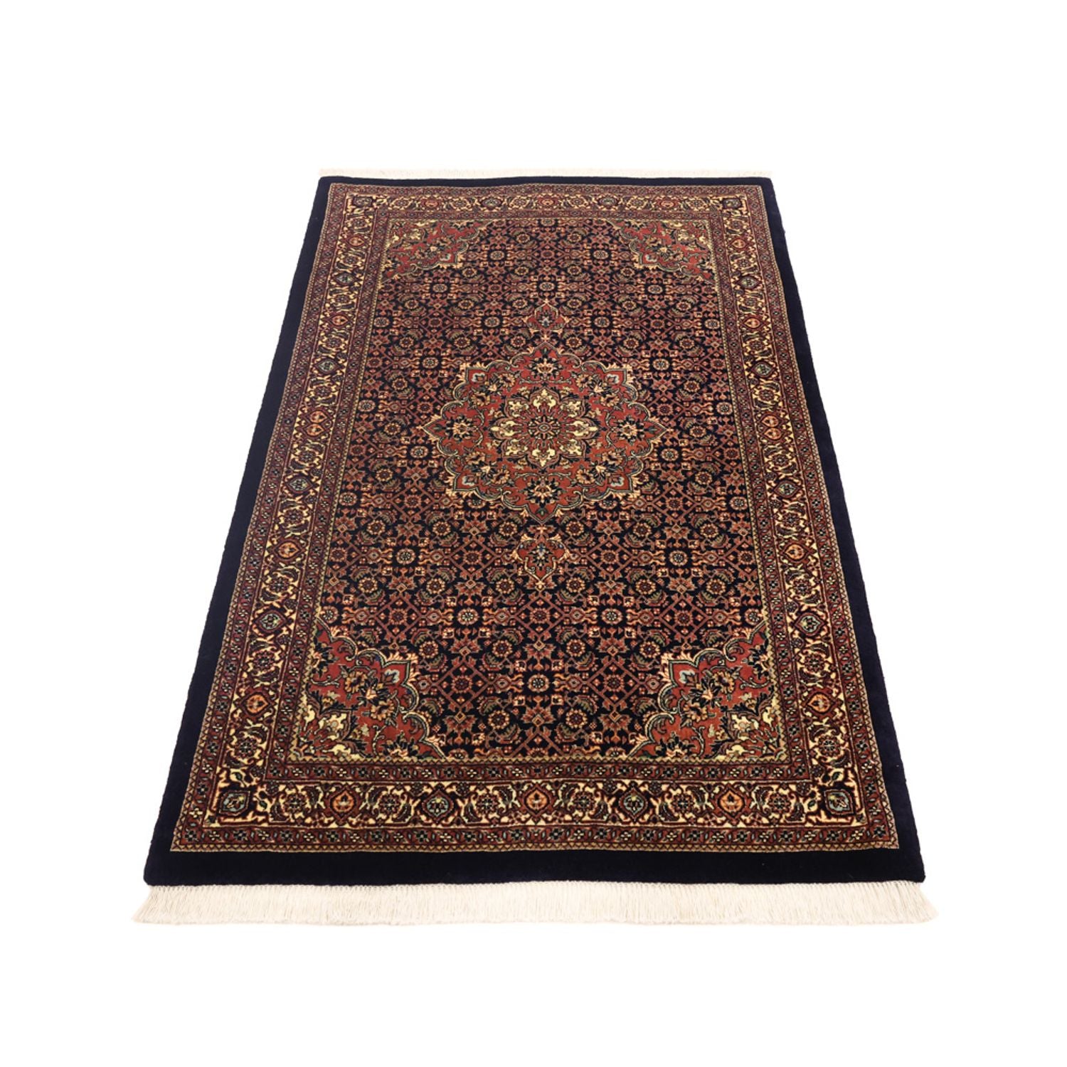 Persisk tæppe - Bijar - Royal - 149 x 89 cm - mørkerød