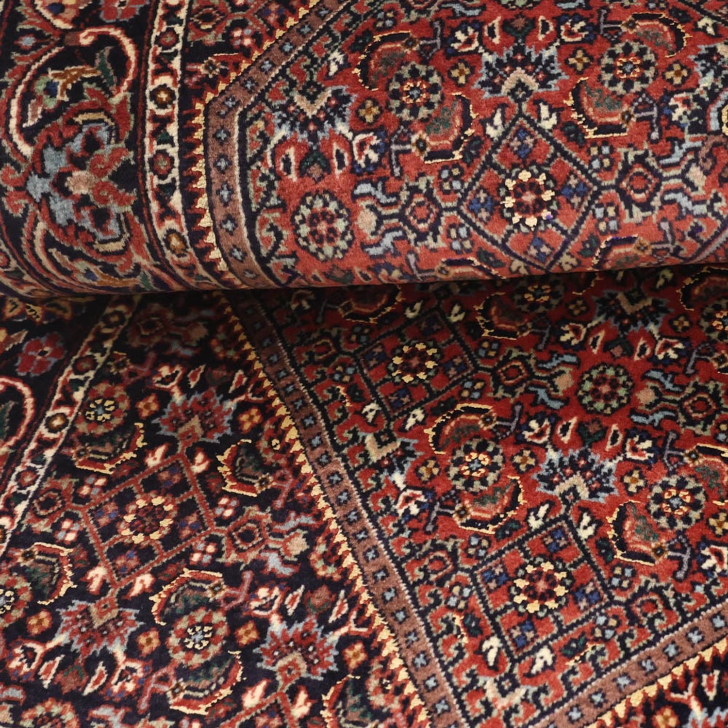 Persisk tæppe - Bijar - Royal - 135 x 70 cm - rust