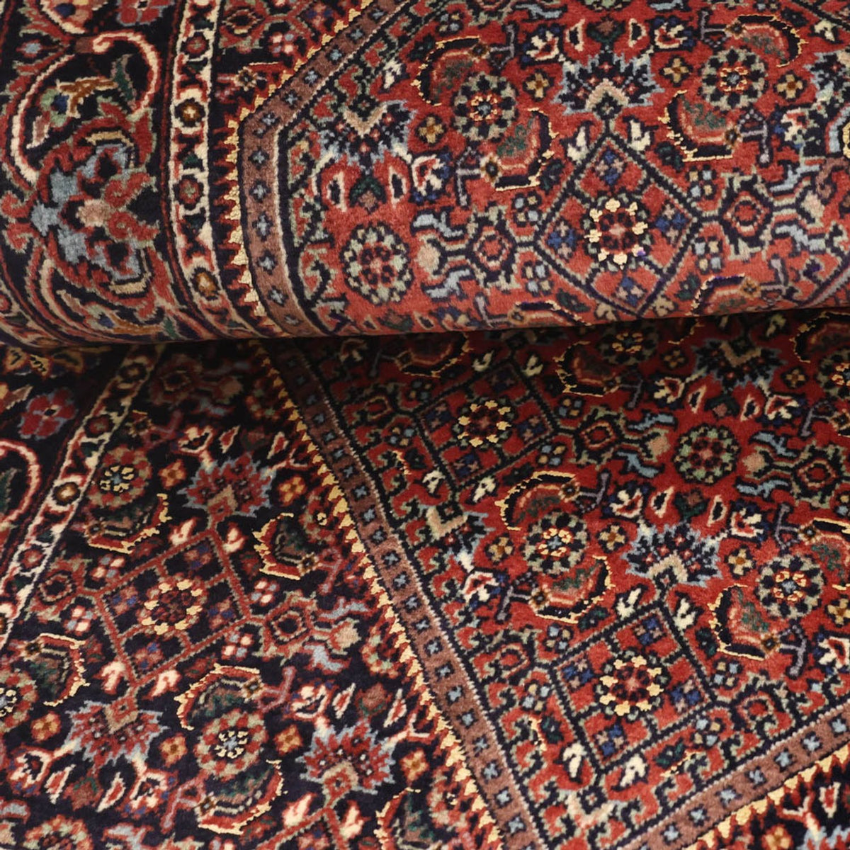 Persisk tæppe - Bijar - Royal - 135 x 70 cm - rust