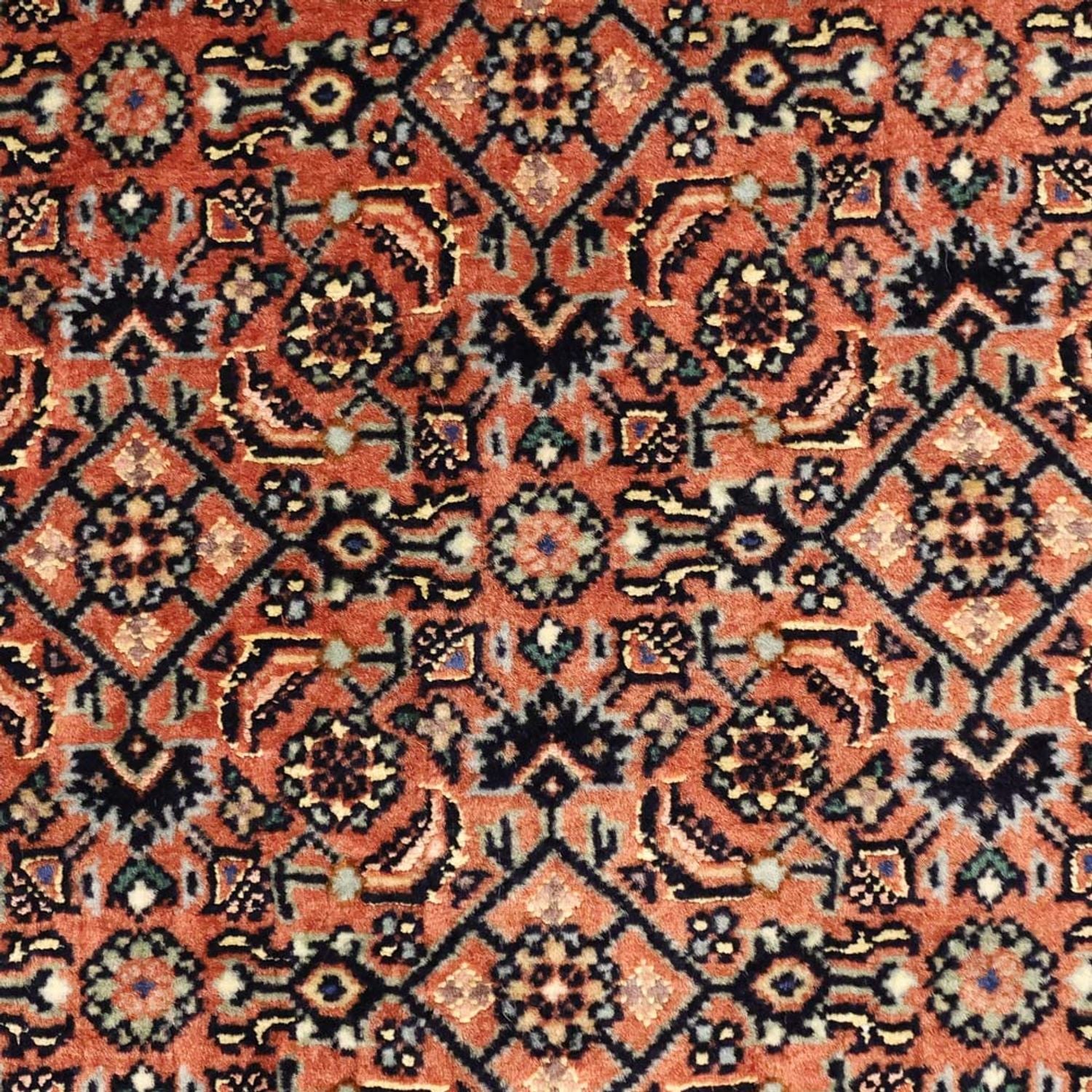 Persisk tæppe - Bijar - Royal - 134 x 78 cm - rust