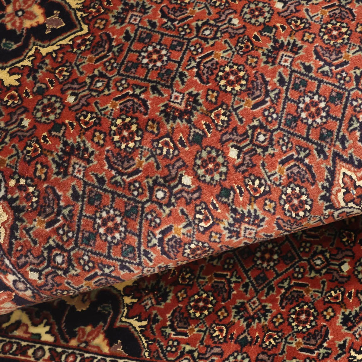 Persisk tæppe - Bijar - Royal - 146 x 70 cm - rust