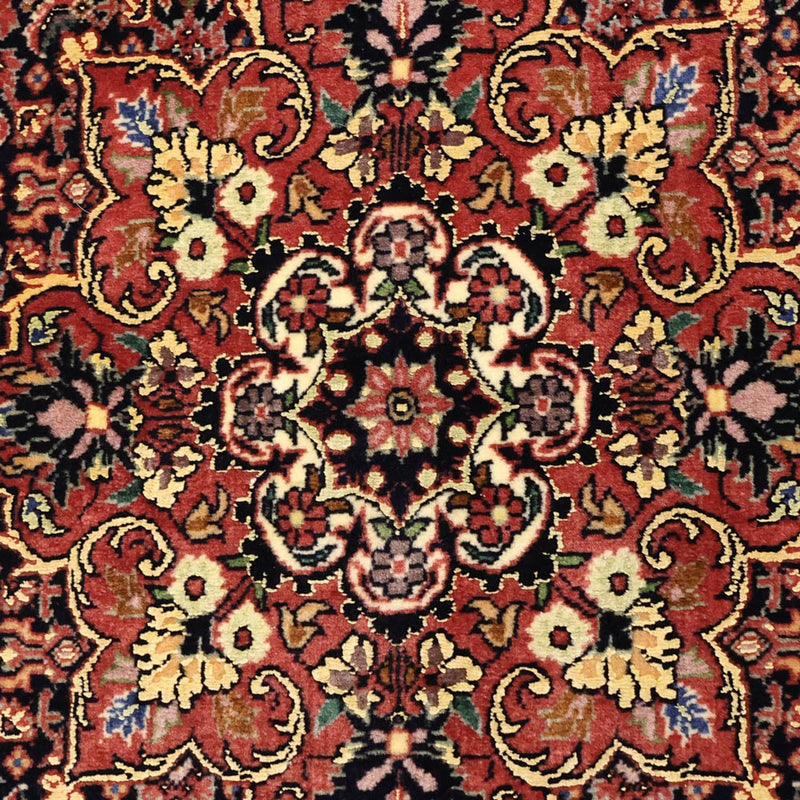 Persisk tæppe - Bijar - Royal - 140 x 70 cm - mørkerød