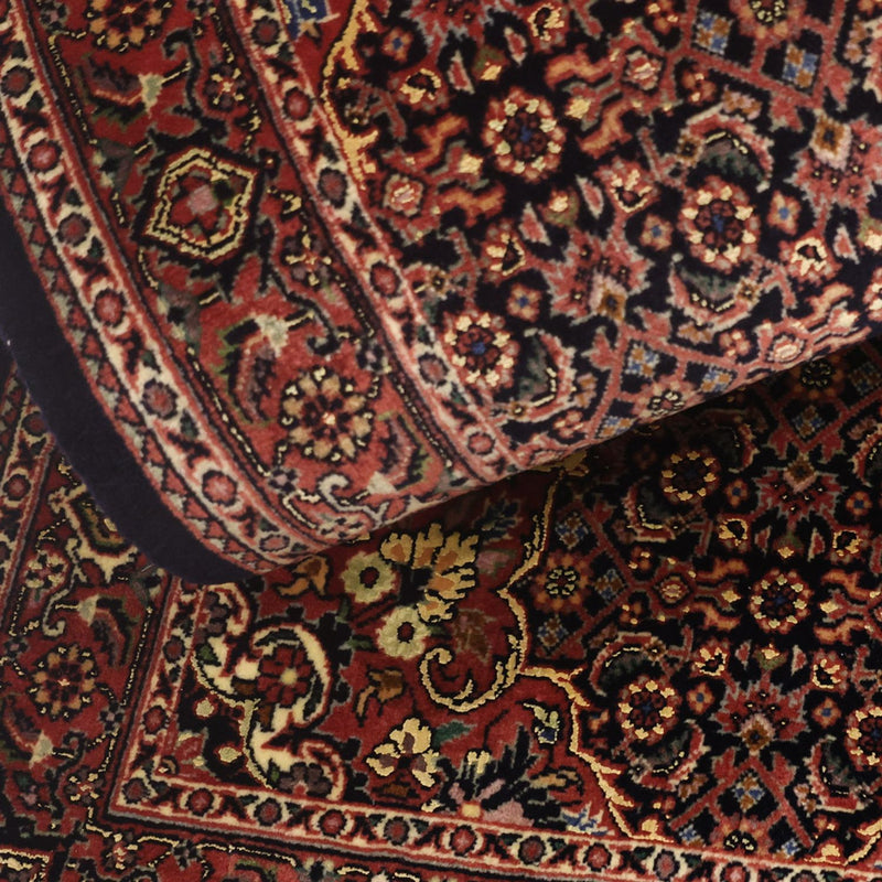Persisk tæppe - Bijar - Royal - 140 x 70 cm - mørkerød