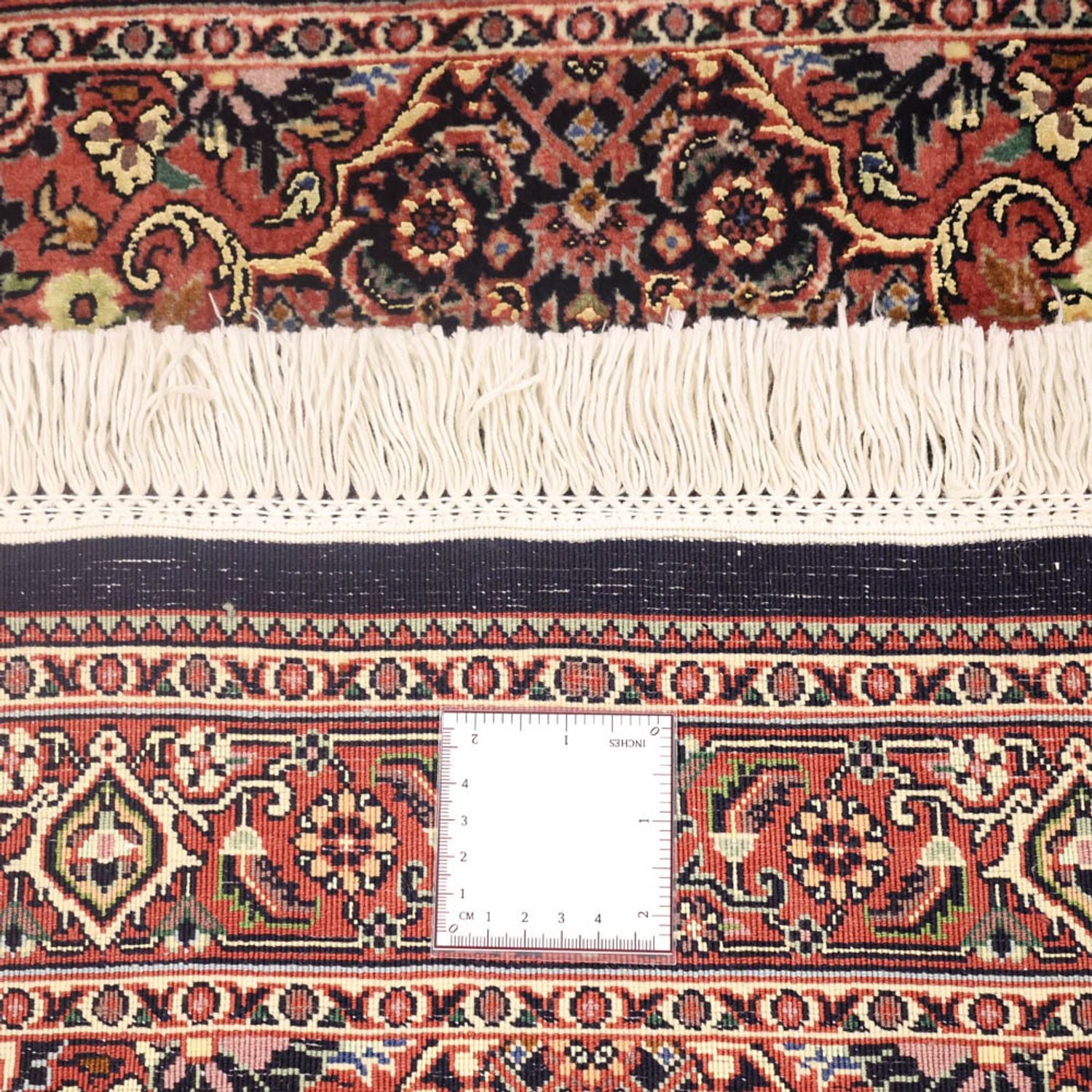 Persisk tæppe - Bijar - Royal - 140 x 70 cm - mørkerød