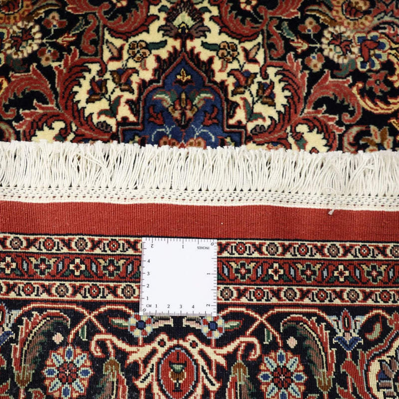 Persisk tæppe - Bijar - Royal - 204 x 145 cm - mørkerød