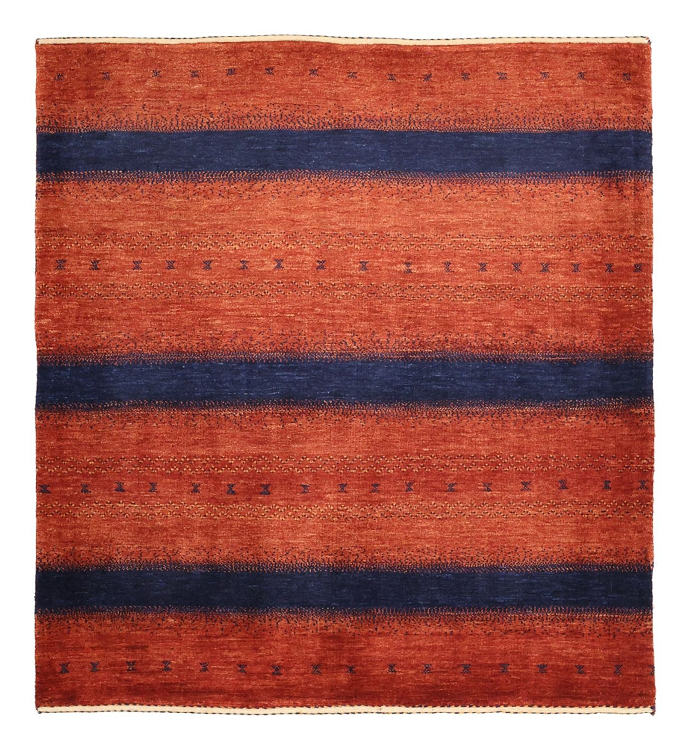 Gabbeh-tæppe - Kashkuli Persisk firkantet  - 114 x 101 cm - flerfarvet