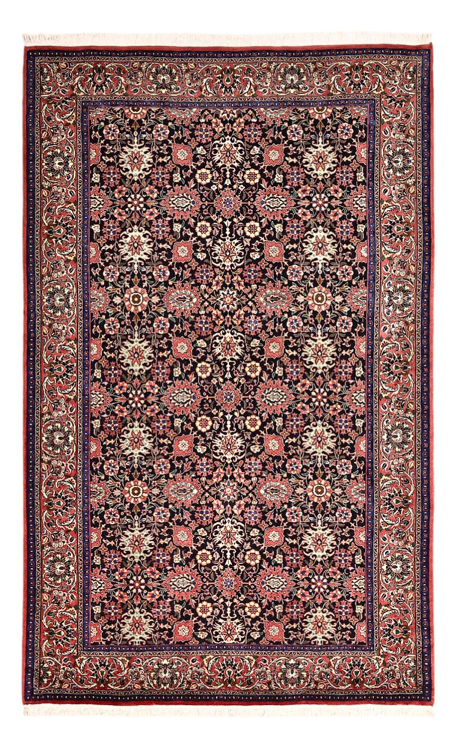 Persisk tæppe - Bijar - Royal - 208 x 132 cm - mørkeblå