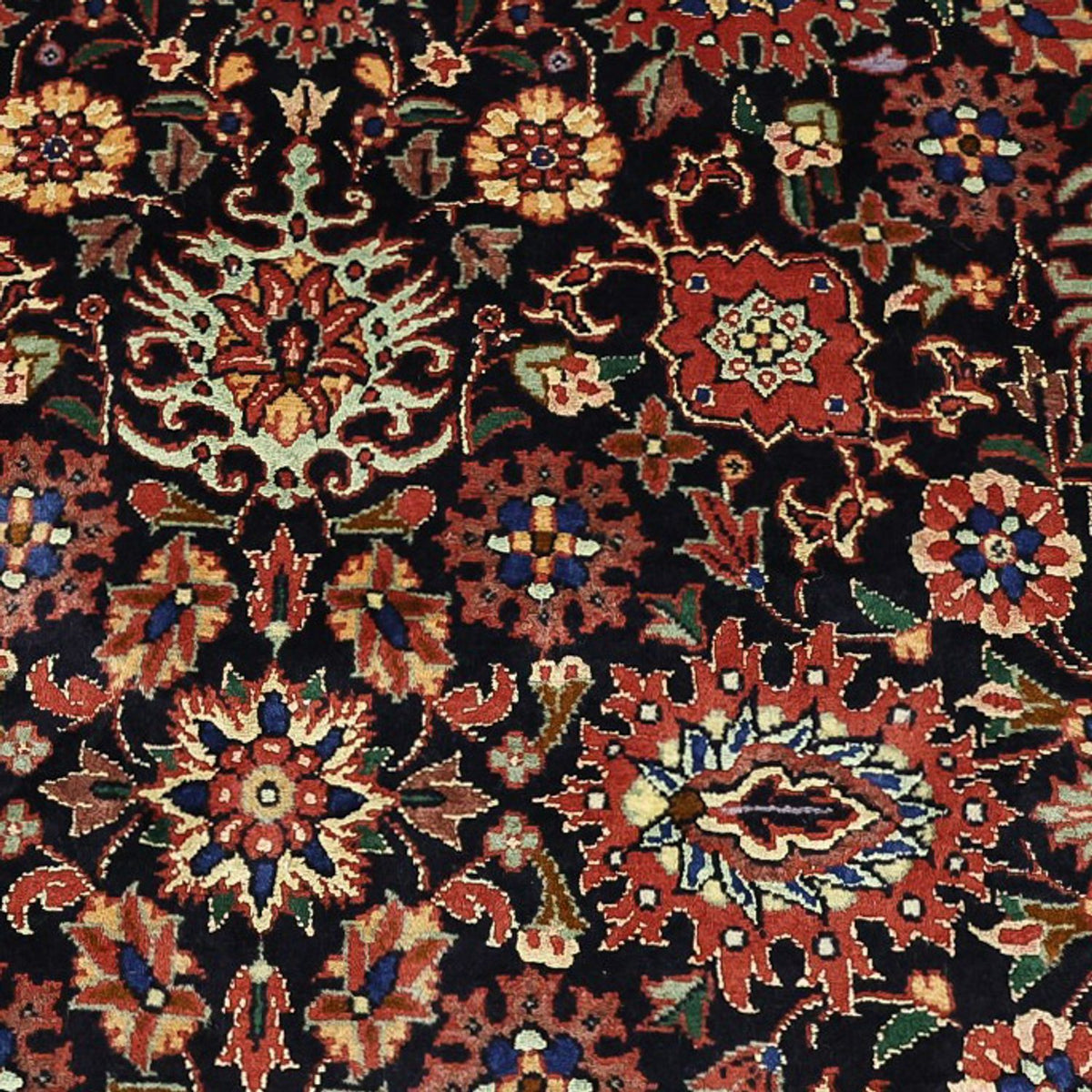 Persisk tæppe - Bijar - Royal - 208 x 132 cm - mørkeblå