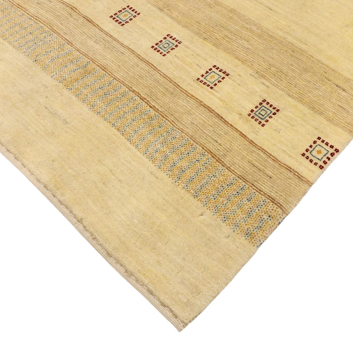 Gabbeh Tæppe - Loribaft Persisk - 170 x 116 cm - beige