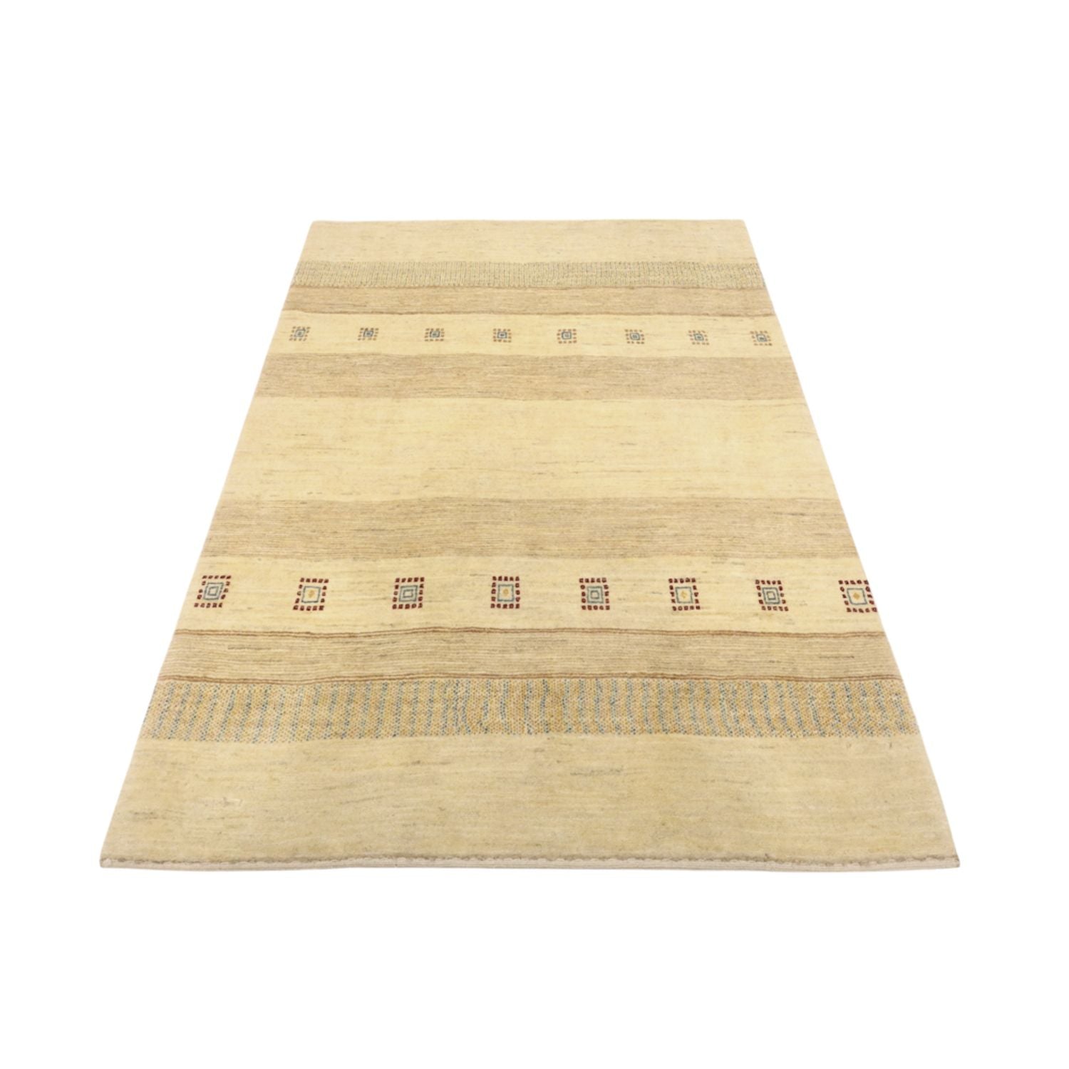 Gabbeh Tæppe - Loribaft Persisk - 170 x 116 cm - beige