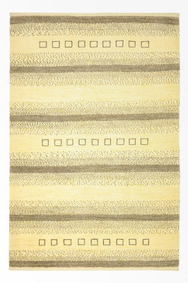 Gabbeh Tæppe - Loribaft Persisk - 173 x 118 cm - beige